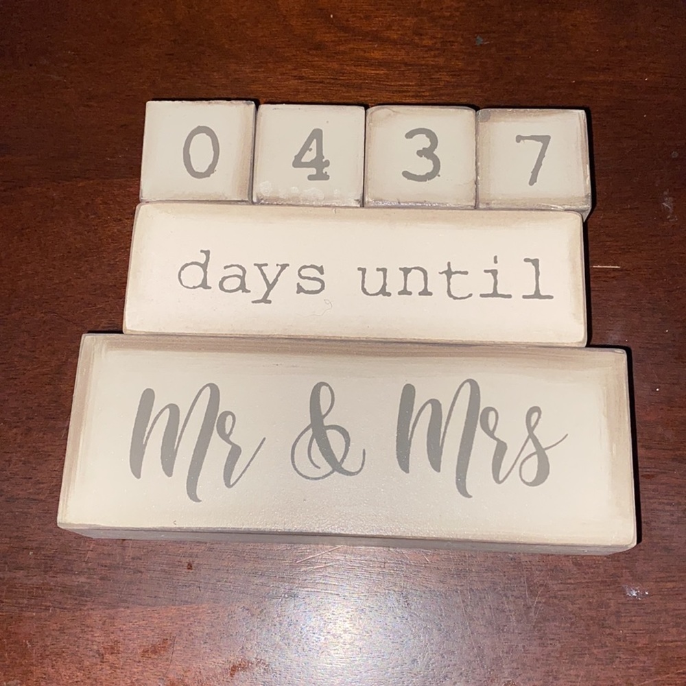 Wedding count down blocks - Picture 2 of 4